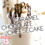 AMP UP SPORTS NUTRITION - formula 15 sports nutrition meal replacement shake - caramel chocolate cheesecake - sku156