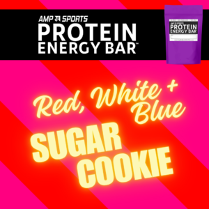 [PRE-ORDER] AMP UP Bar *Limited Edition* Red, White + Blue Sprinkle Sugar Cookie Bar