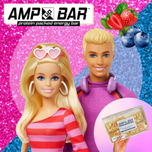 AMP UP BAR barbie + ken box bars