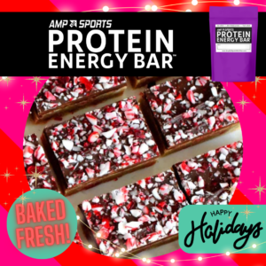 AMP UP Bar *HOLIDAY Limited Edition* Chocolate Candy Cane Crunch