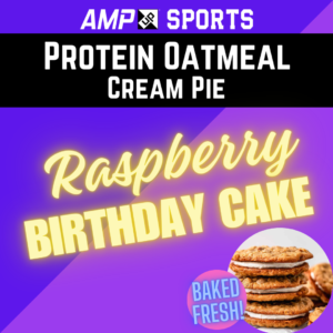 [PRE-ORDER] AMP UP Protein Oatmeal Cream Pie *Limited Edition* Raspberry Birthday Cake
