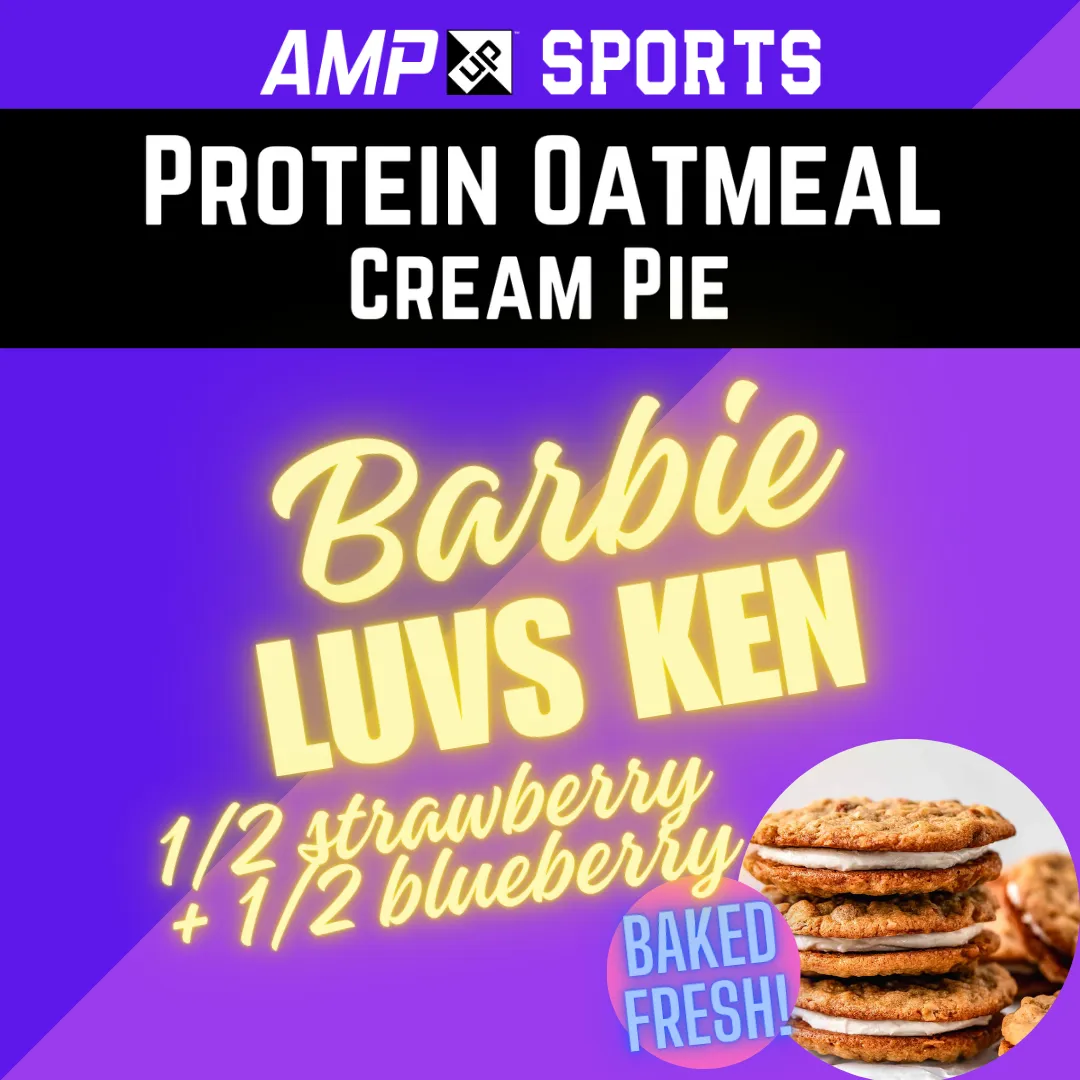 Cream Pie Slider AMP UP Barbie luvs Ken aka strawberry + blueberry