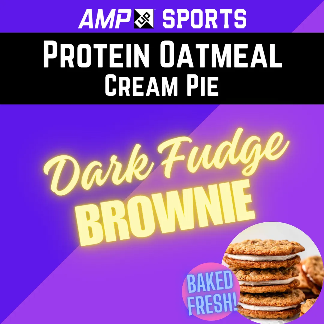 Cream Pie Slider AMP UP Dark Fudge Brownie