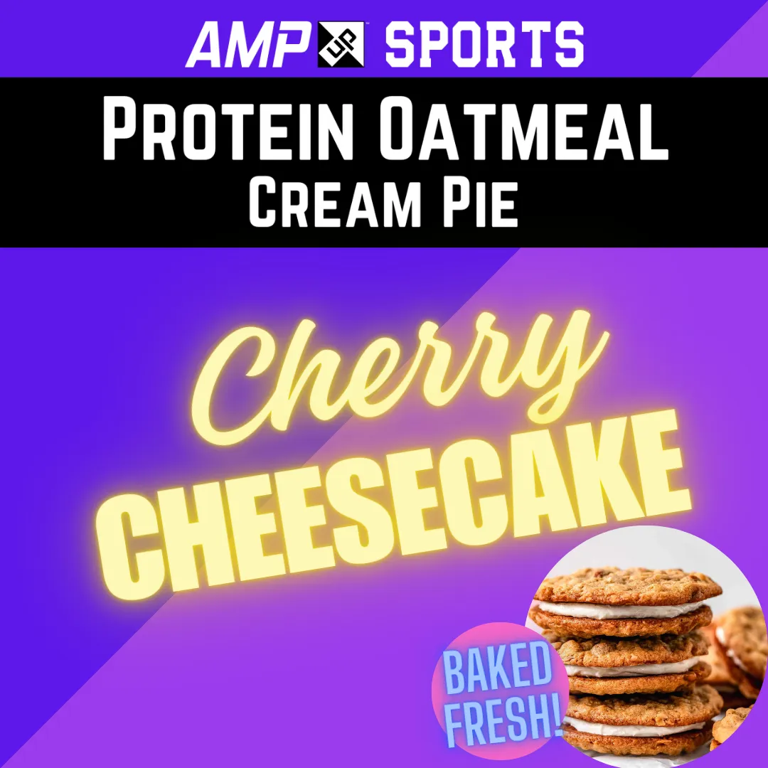 Cream Pie Slider AMP UP Protein Oatmeal Cream Pies - Cherry Cheesecake
