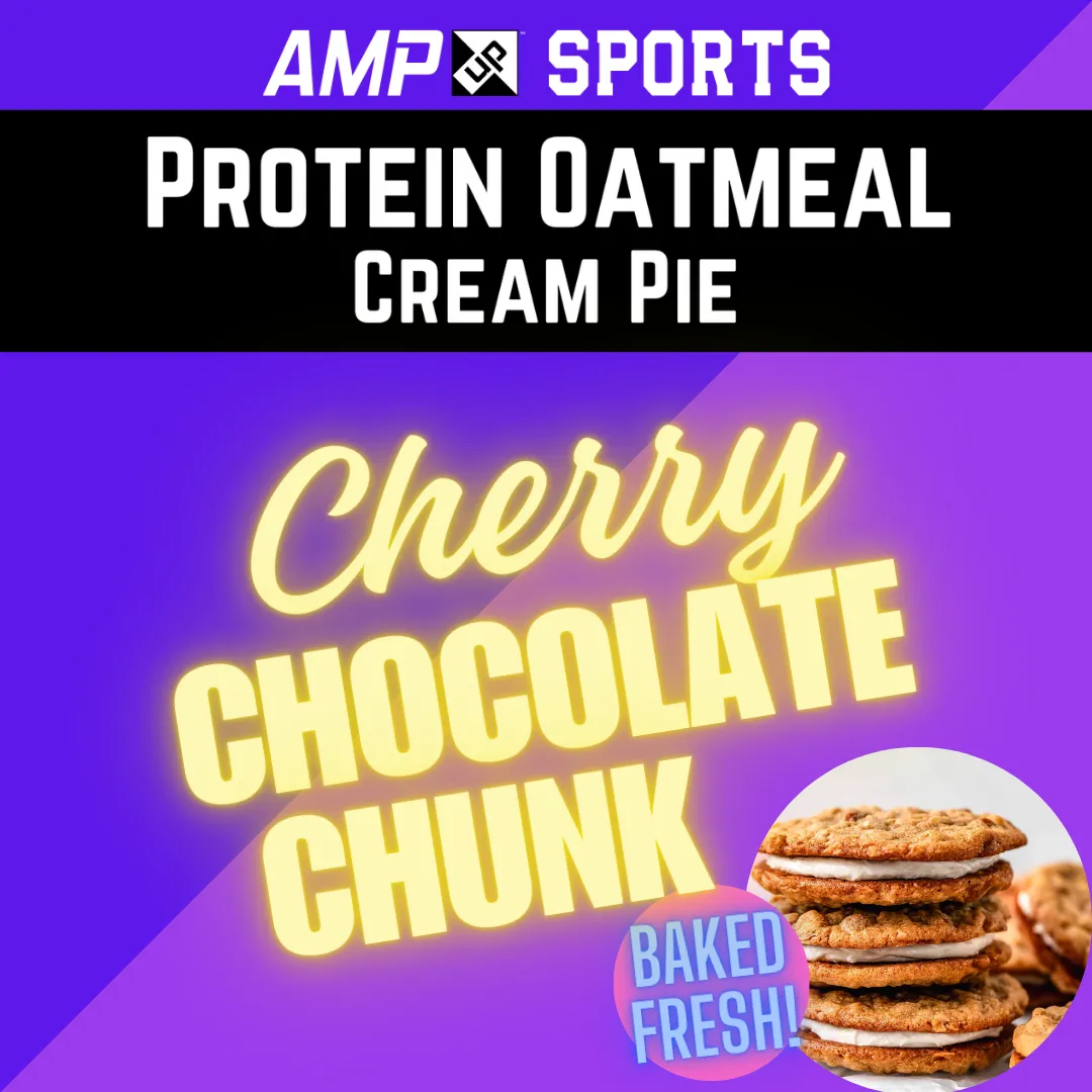 Cream Pie Slider AMP UP Protein Oatmeal Cream Pies - Cherry Chocolate Chunk