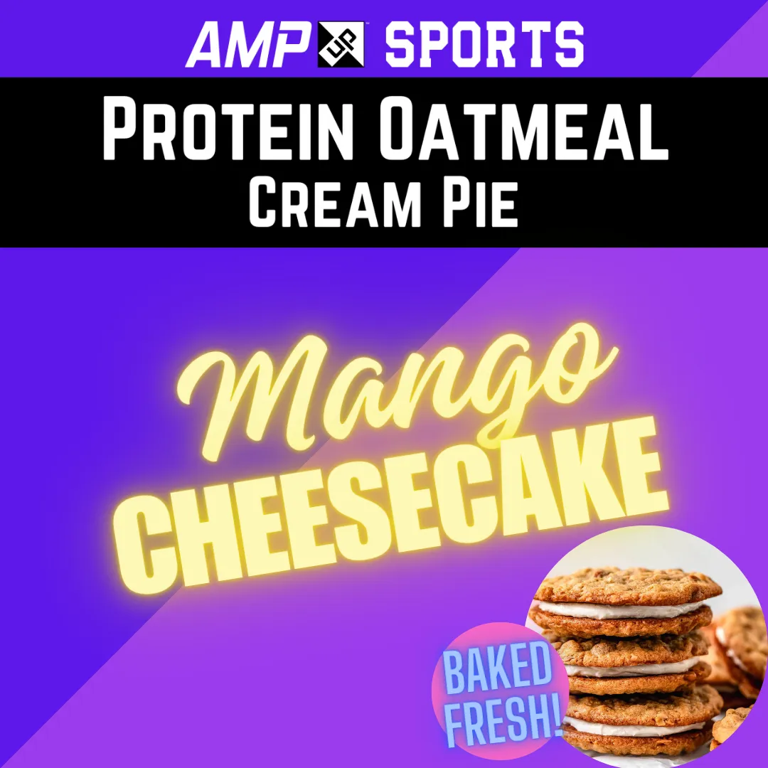 Cream Pie Slider AMP UP Protein Oatmeal Cream Pies - Mango Cheesecake