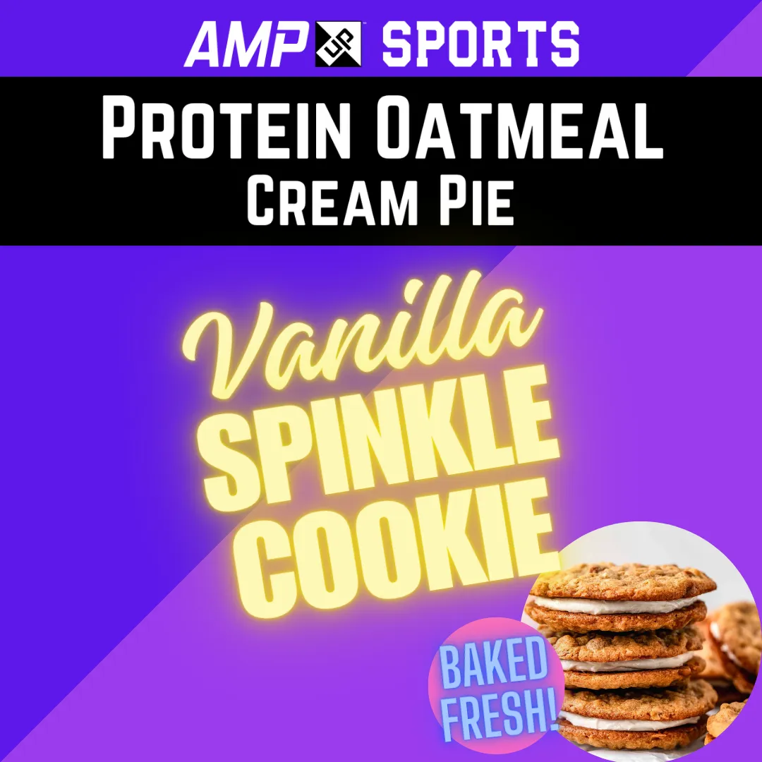 Cream Pie Slider AMP UP Protein Oatmeal Cream Pies - Vanilla Sprinkle Cookie