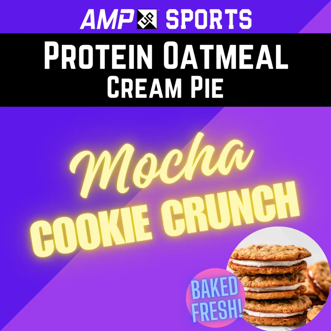 Cream Pie Slider AMP UP Protein Oatmeal Cream Pies - mocha cookie crunch