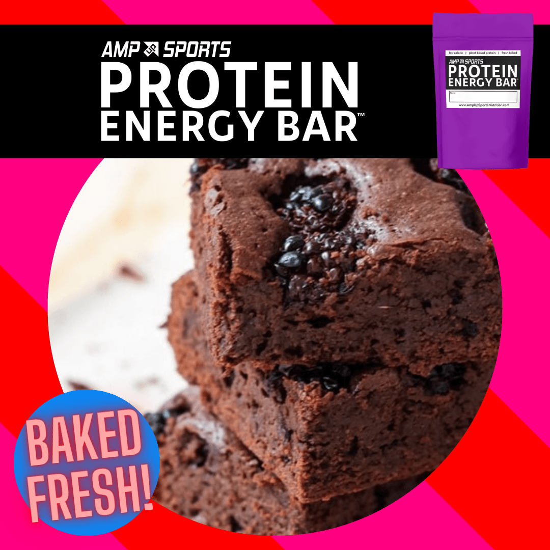 banner AMP UP Protein Energy Bar - Chocolate Blackberry