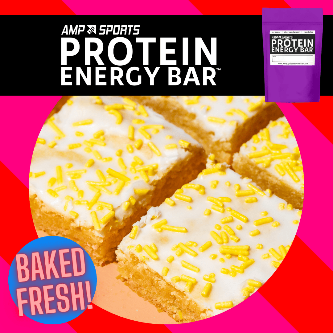 banner AMP UP Protein Energy Bar - Lemon Lush Cheesecake