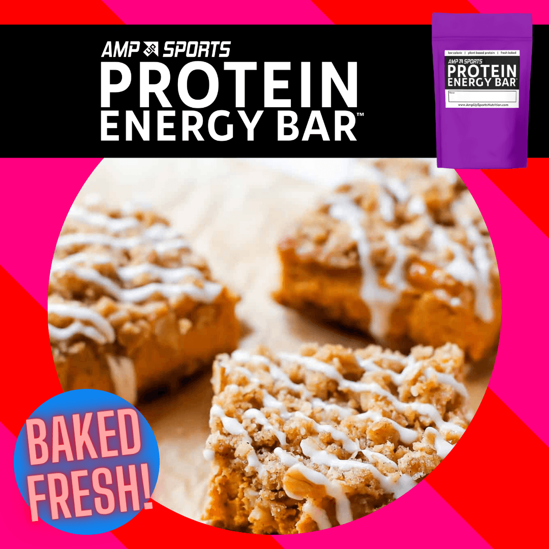 banner AMP UP Protein Energy Bar - Pumpkin Waffle Cone Crunch