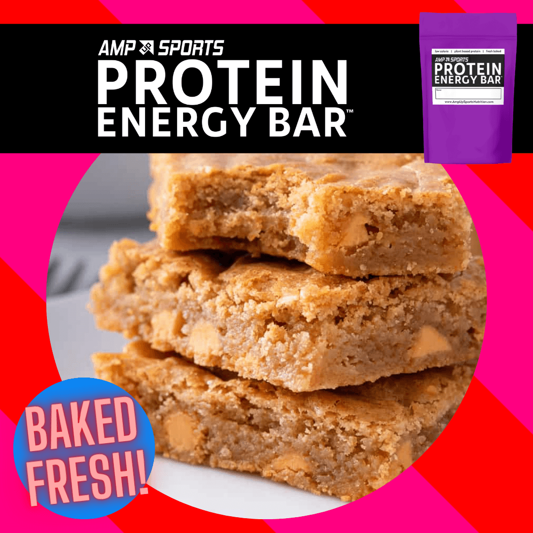 banner AMP UP Protein Energy Bar - Warm Vanilla Butterscotch Blondie